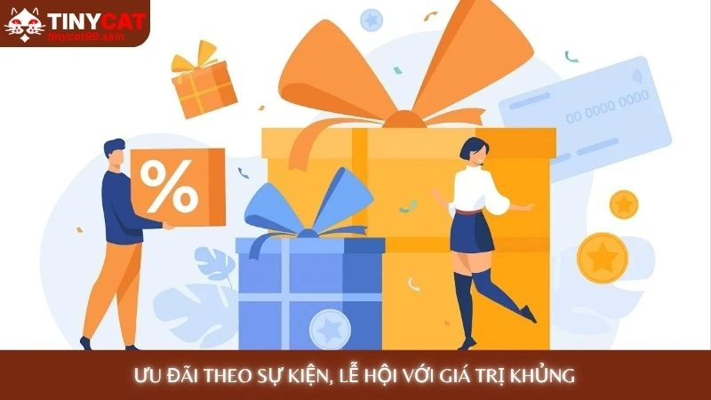Ưu đãi theo sự kiện, lễ hội với giá trị khủng