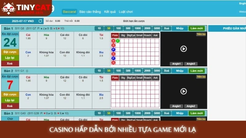 Casino hấp dẫn bởi nhiều tựa game mới lạ