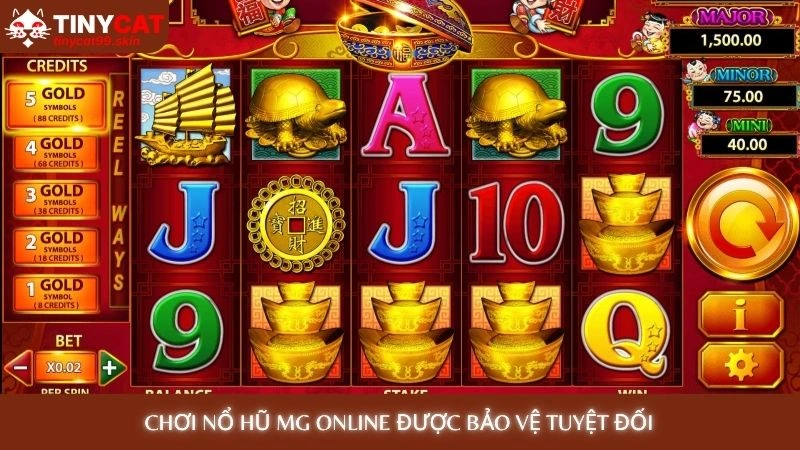 Chơi nổ hũ MG online được bảo vệ tuyệt đối