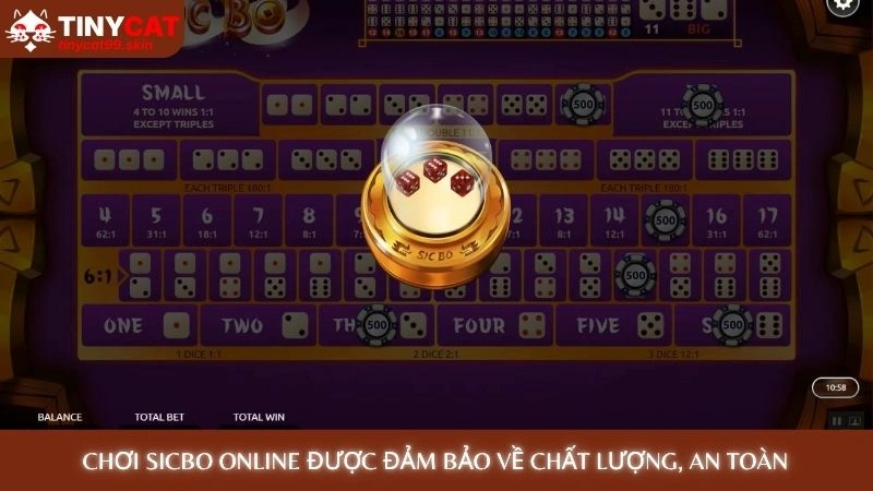 Chơi Sicbo online được đảm bảo về chất lượng, an toàn