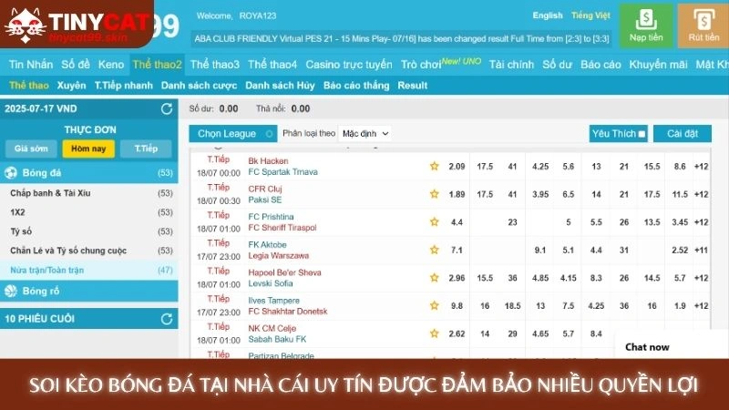 Soi kèo bóng đá tại nhà cái uy tín được đảm bảo nhiều quyền lợi